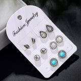 5 Pairs/Set Bohemian Retro  Stud Earrings - Uncommon Remington 