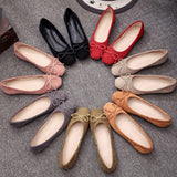 New Arrival Women Ballet Flats Bow Square Toe Slip on Shoes - Uncommon Remington 