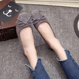 New Arrival Women Ballet Flats Bow Square Toe Slip on Shoes - Uncommon Remington 