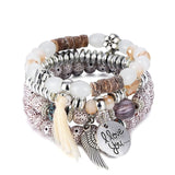 Multiple Style Bohemian Beaded Bracelets Set - Uncommon Remington 