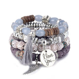 Multiple Style Bohemian Beaded Bracelets Set - Uncommon Remington 