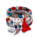 Multiple Style Bohemian Beaded Bracelets Set - Uncommon Remington 