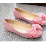 Women Loafers Candy Color Bowtie Slip On Suede Ballet Flats - Uncommon Remington 