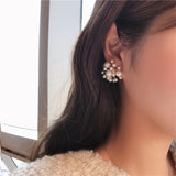 2019 Korean New Fireworks Design Simulated Pearl  Stud Earrings - Uncommon Remington 