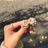 2019 Korean New Fireworks Design Simulated Pearl  Stud Earrings - Uncommon Remington 