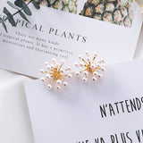 New Elegant  Pearl Flower Stud Earrings - Uncommon Remington 