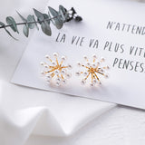 New Elegant  Pearl Flower Stud Earrings - Uncommon Remington 