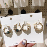 2019 New Handmade Colorful l C Shape Circle Earrings - Uncommon Remington 
