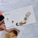 6pcs/set Love Crystal RhinestoneStud Earrings (Various designs) - Uncommon Remington 