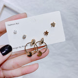 6pcs/set Love Crystal RhinestoneStud Earrings (Various designs) - Uncommon Remington 