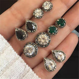 Fashion Stud Earrings Women  5 Pairs set  (3 styles) - Uncommon Remington 