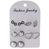 Fashion Stud Earrings Women  5 Pairs set  (3 styles) - Uncommon Remington 