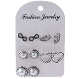 Fashion Stud Earrings Women  5 Pairs set  (3 styles) - Uncommon Remington 