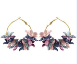 2019 Spring Floral circle earrings  6 Colors - Uncommon Remington 