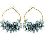 2019 Spring Floral circle earrings  6 Colors - Uncommon Remington 