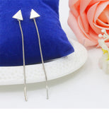 Triangular  Geometric Metal Chain Tassels Earrings - Uncommon Remington 