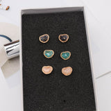 Vintage Geometric Stylish Irregular Stone Stud Earrings - Uncommon Remington 