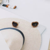 Vintage Geometric Stylish Irregular Stone Stud Earrings - Uncommon Remington 