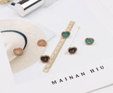 Vintage Geometric Stylish Irregular Stone Stud Earrings - Uncommon Remington 