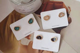 Vintage Geometric Stylish Irregular Stone Stud Earrings - Uncommon Remington 