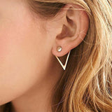 Triangle Rear-Mounted Earrings Simple liner - Uncommon Remington 