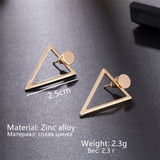Triangle Rear-Mounted Earrings Simple liner - Uncommon Remington 