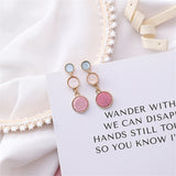 New Geometric Colorful Velvet Suede Drop Earrings - Uncommon Remington 