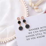 New Geometric Colorful Velvet Suede Drop Earrings - Uncommon Remington 