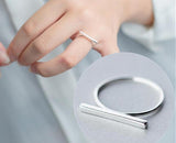 S925 Simple Straight liner  Lucky Bar Ring - Uncommon Remington 