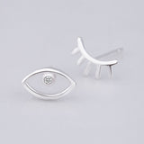 925 Sterling Wink Eyes Stud Earrings - Uncommon Remington 