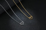100% 925 Sterling Silver Jewelry Irregular Heart Necklaces - Uncommon Remington 