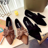 Spring Ladies Pointed Toe bowknot Flat shoes/Ballet Shallow  Loafers - Uncommon Remington 