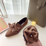 Spring Ladies Pointed Toe bowknot Flat shoes/Ballet Shallow  Loafers - Uncommon Remington 