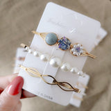 3PCS/SET Acrylic Beads Hairpins/ Korean Simple Sweet Hair Clips - Uncommon Remington 