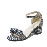 2019 Summer Shoes Butterfly knot Sandal Medium Heels - Uncommon Remington 