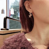 2019 Summer Style  Korean Crystal Star with Simulated Pearl DropEarrings - Uncommon Remington 