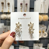 2019 Summer Style  Korean Crystal Star with Simulated Pearl DropEarrings - Uncommon Remington 