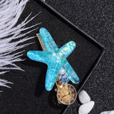 2019 New Holiday Style Beach Resin Starfish Barrettes (hair clips) - Uncommon Remington 