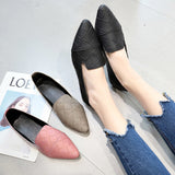 Spring Autumn Women Flats Rhombic lattice Slip on Flat Shoes Pu Leather Flat Dress Shoes Pointed Toe Ballet Flats Female 7299 - Uncommon Remington 