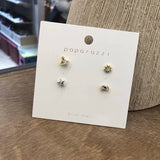 2019 New Korean 4pcs/ set Cute Moon Star Heart Asymmetric Stud Earrings - Uncommon Remington 