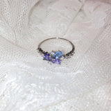 New Korean Sweet Heart Flower Cubic Zircon Adjustable Rings - Uncommon Remington 