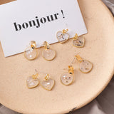 Sweet Transparent Wavelet Point Drop Earrings - Uncommon Remington 