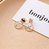 Sweet Transparent Wavelet Point Drop Earrings - Uncommon Remington 