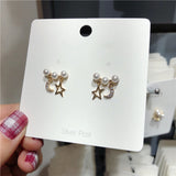 2019 Korean design Cute Rhinestone Moon Star Stud Earrings - Uncommon Remington 