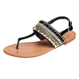 Flat Casual Bohemian Diamond Thong Sandal (Shoes) - Uncommon Remington 