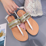 Flat Casual Bohemian Diamond Thong Sandal (Shoes) - Uncommon Remington 