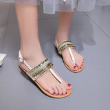 Flat Casual Bohemian Diamond Thong Sandal (Shoes) - Uncommon Remington 