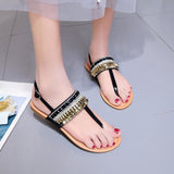 Flat Casual Bohemian Diamond Thong Sandal (Shoes) - Uncommon Remington 