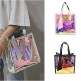 Fashion New Mirror rainbow  Color Handbag / Messenger Bag (2 ways shoulder/ handbag) - Uncommon Remington 