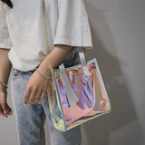 Fashion New Mirror rainbow  Color Handbag / Messenger Bag (2 ways shoulder/ handbag) - Uncommon Remington 